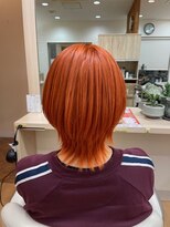 アメイジングヘアー 中沢店(AMAZING HAIR) ブリーチ/オレンジ/ハイトーンカラー/ウルフレイヤー