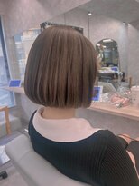 イメチェン/レッドブラウン/フルバング/似合わせカット/渋谷駅