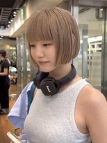 ダブ ギンザ(DaB ginza)&nbsp;ミルクティーベージュ/切りっぱなしボブ/ケアブリーチ/銀座