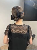 大人気！ドレスツイン二次会モテ髪