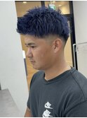 メンズハイトーンカラー　ブルーネイビーカラー 14