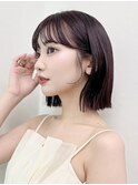 イメチェン美髪小顔似合わせカット外ハネボブカット