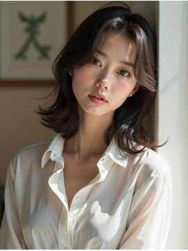 モードケイズ 調布店(MODE K's) 韓国くびれヘア_調布ミニウルフチェリーブラウン外ハネボブ