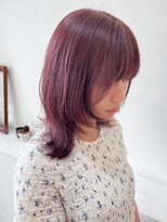セットアップ 岡山北長瀬店(SET-UP)&nbsp;ピンクラベンダー/大人フェミニン/上品セミディ/うる艶髪/透明感