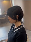 20代30代40代50代/大人可愛いショートボブ/黒髪ショート