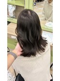ブリーチなしカラー／髪質改善/ミルクティーベージュ/小顔へア
