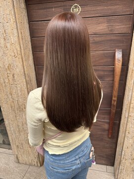 トリック(Trick) 透明感ブラウン/ナチュラルストレート