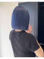 シェイト レイヤーカット 天神(ciate)&nbsp;ボブ/ネイビーカラー/ケアブリーチ/アッシュ/ダブルカラー/天神