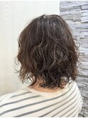 宇都宮ショートボブデジタルパーマ白髪ぼかしハイライト白髪染め