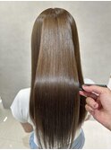 染める度に艶々☆髪質改善カラー