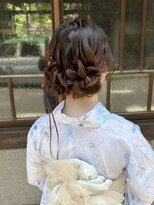 スイ(sui) 浴衣ヘア♪モコモコツインお団子