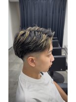 フォース 心斎橋(Force.) フェザーショート×フェード
