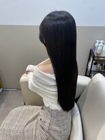 シュヴーブリヤン(cheveux brillants) 【美髪縮毛矯正で作る再現性100%艶髪】暗髪ストレートロングヘア