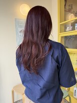 ヒントステーション(HINTSTATION)&nbsp;〈浅草 半個室〉緩やかロング×カシスレッド
