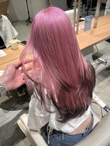 ローエ バイ デコ(Rohe by DECO)&nbsp;【廣川】ハイトーンピンク/エンドカラーレイヤーカット