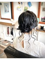 ソエルフォーヘア(soel for hair)&nbsp;フェミニンなゆるふわアップ