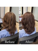 ヘアカラー専門店カラープラス石和店&nbsp;40代50代60代/BeforeAfter/白髪染め/おしゃれ染め