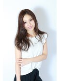 【morio池袋】ヘルシーなセンターパート無造作ウェーブ2