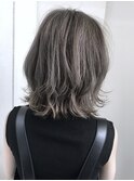 ☆chou chou☆細めハイライト×グレージュ×切りっぱなしボブ♪