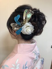 着物ヘアアレンジ