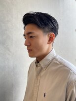 クラシック七三アップバング