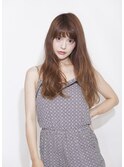  クールニュアンスロング♪透明感ハニーベージュ♪