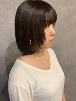 ヘアーサロン モンクール(hairsalon mon'coeur) 『 マッシュボブ☆　暗髪ブラウンカラー　大人っぽスタイル 』