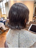 クセを活かしたこなれウェーブボブ 20代/30代/40代/50代くせ毛