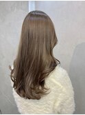透明感 グレージュ