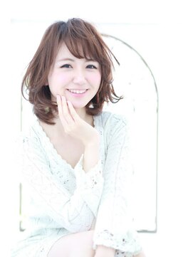 アディクト 東陽町西口(addict) 大人可愛いミニウルフ＿ミディアム＿アッシュベージュ［東陽町]