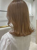ネオリーブウリ 二子玉川店(Neolive uri) 前髪マチルダボブピンクベージュインナーグレージュ韓国レイヤー