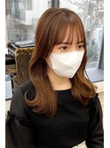 韓国前髪顔周り×美髪レイヤー[横浜/縮毛矯正/前髪縮毛矯正]