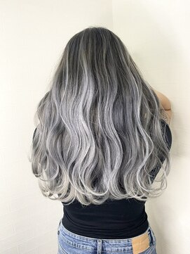 ユートピア(U topia) 秋バレイヤージュ/ホワイトアッシュ/シルバーカラー