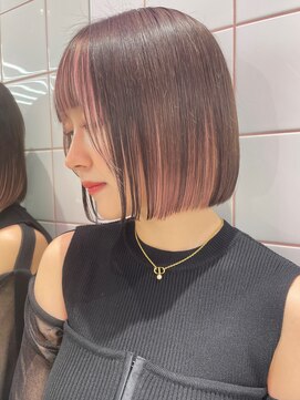 ロンドルーチェ 心斎橋(Lond luce) ダークアッシュ/ミディアムレイヤーカット［髪質改善/縮毛矯正］