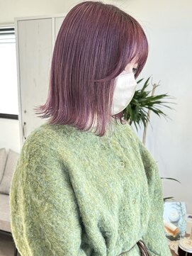 メロウヘア(Mellow hair) ラベンダーピンク＊Wカラー