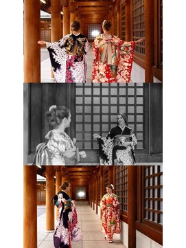 ヘアメイク ジェイエム 振袖　色打掛　撮影