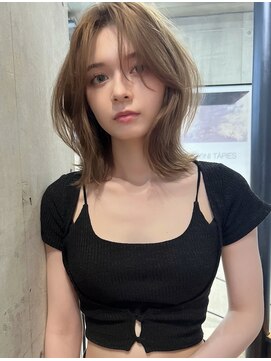 サイン 表参道(SIGN) 韓国ヘアイメチェンハッシュカット似合わせカットレッドブラウン
