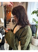 こなれ感大人可愛いミディアムくるくる外国人風パーマ/高橋