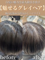 アッシュ 大泉学園店(Ash) 白髪を活かせばグレージュカラーも綺麗に染まります