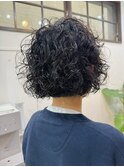 ボブパーマ/くるくるパーマ/スパイラルパーマ/パーマボブ/パーマ