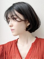 ◎20代30代40代50代に似合う大人かわいいぱつっと耳かけ小顔ボブ