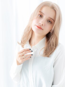 ドクターズ サロン ラブ(Dr's Salon LAB) ハイトーンカラーレイヤーカットヘルシースタイルf古河10代20代