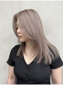 ミルクティーベージュ/髪質改善/ダブルカラー/ケアブリーチ/20代