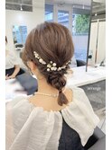 編みおろしヘアセット