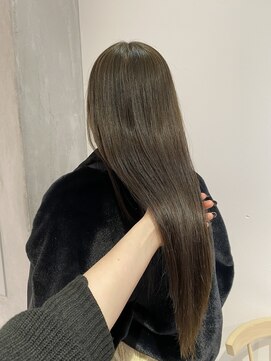 ヨーク(YOKE) 【YOKE】オリーブベージュ/レイヤーロング/レイヤーカット