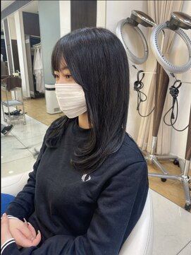 ルージュミュー(ROUGE mieux) 小顔カット/ミディアム/ロング/レイヤーカット【茗荷谷駅】