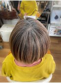 白髪ぼかしハイライト