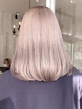 ラグーン(LAGOON) ミルクティベージュ/ケアブリーチハイライトグラデーション