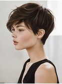@暗めカラーグランマッシュフェイスフレーミングデザインカラー