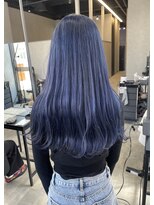 シエンゴールド(CIEN gold)&nbsp;ネイビーブルー/寒色カラー/ブリーチ#浜松駅#カラー#ブリーチ